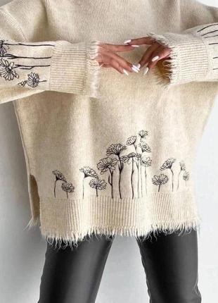 Теплий светр у стилі zara lg-2934