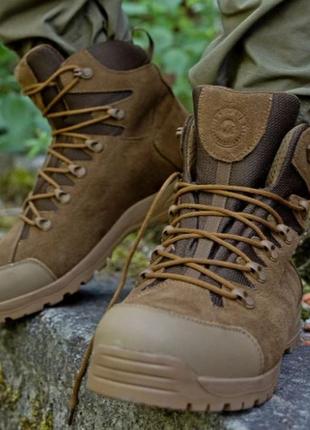 Тактические ботинки песочные зу замшевые, койот,осень-зима,...