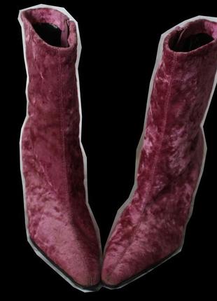 Велюровые сапоги чулки с острым носом, козаки, sock boots, y2k3 фото