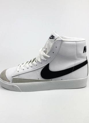 Круті високі кеди nike blazer mid 77 white✅