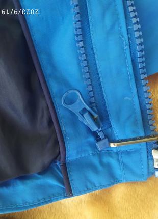 Куртка ветровка с возможностью расширения на теплый свитер (немежность, рост 122)6 фото