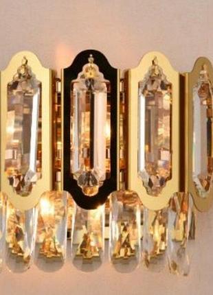 Бра настенное хрустальное sirius ш 89006/2w на 2 лампочки