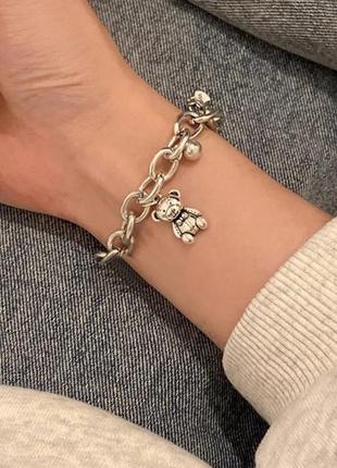 Браслет цепочка bear bracelet