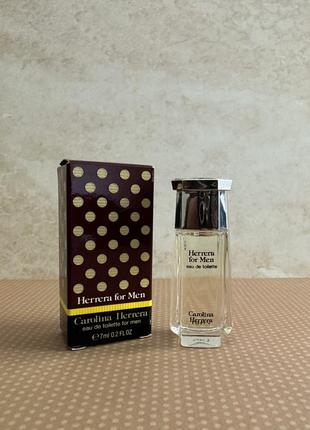 Herrera for man carolina herrera туалетна вода вінтаж оригінал мініатюра