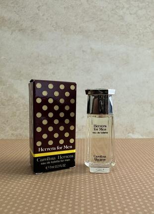 Herrera for man туалетная вода винтаж оригинал миниатюра