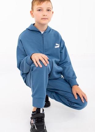 Спортивний костюм підліток puma (двунитка, замок) джинс5 фото