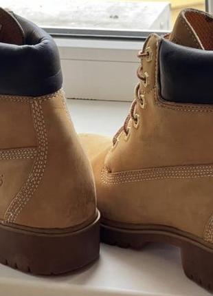 Кожаные ботинки timeberland pro оригинальные коричневые4 фото
