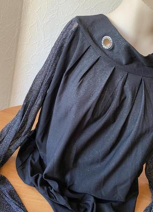 Блузка блуза кофта у срібне напилення2 фото