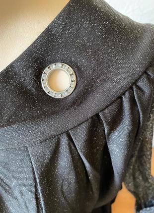 Блузка блуза кофта в серебряное напыление3 фото
