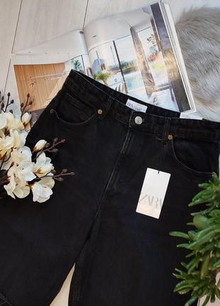 Широкие длинные джинсы zara 36, 42р, оригинал8 фото