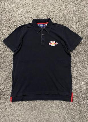 Футболка поло чоловіча футбольна fc red bull leypzig від official product