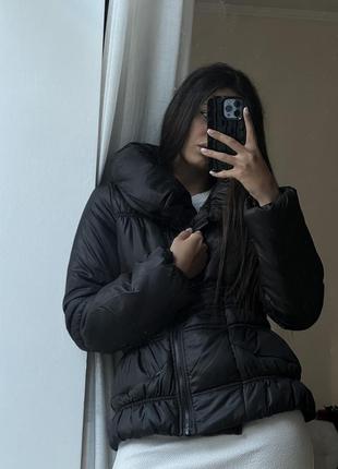 Куртка теплая черная дута1 фото