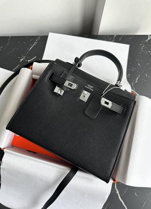 Шикарная кожаная сумка премиум в стиле hermes kelly5 фото