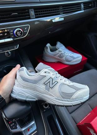 Светлые кроссовки new balance 2002 r замшевые текстиль замша пастельные кроссы eva подошва эва5 фото