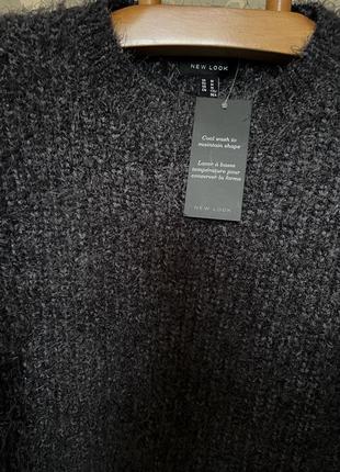 Очень красивый и стильный брендовый вязаный свитер-оверсайз 22.