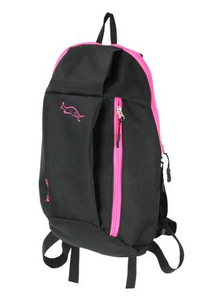 Городской рюкзак wallaby 151 черный с розовым2 фото