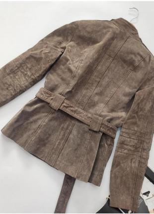 Куртка , косуха з накладними карманами   замш5 фото