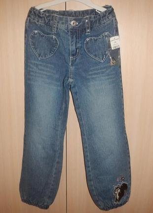 Утепленные джинсы с подкладкой kappahi р. 116см