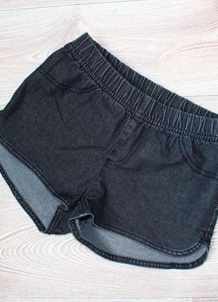 Черные джинсовые шорты divided by h&m xs-s 36