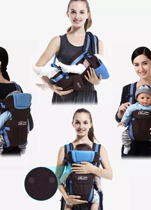2в1 кенгуру - переноска, эргорюкзак для детей розовый