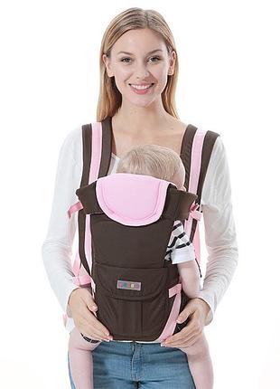 2в1 кенгуру - переноска, эргорюкзак для детей розовый