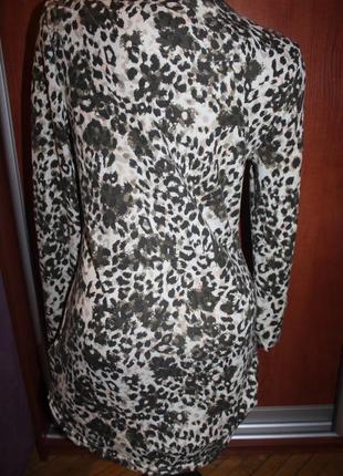 Плаття леопард із рукавами marks&amp;spencer3 фото