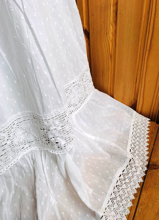 Новинка шикарное белое длинное платье с кружевом код 24049 фото