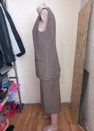 Jobis винтажный шелковый костюм 46-48 размер2 фото