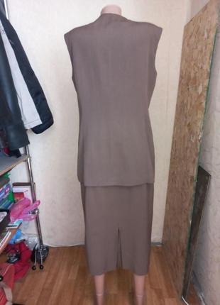 Jobis винтажный шелковый костюм 46-48 размер3 фото