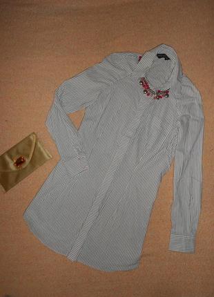 Хлопковое платье рубашка - 44-46 размер3 фото