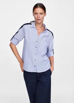 Рубашка р.m zara стильная блуза женская, замеры