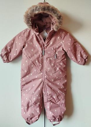 Комбинезон h&m р. 80 86  зимний термо