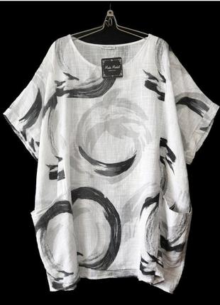 Нова блуза-туніка, італія, великий розмір на пишний бюст