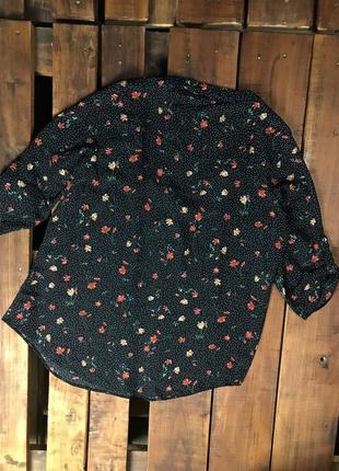 Женская блуза в горошек и цветочный принт george (джордж хлрр идеал оригинал разноцветная)2 фото
