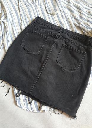 🔥розпродаж🔥рваная джинсовая юбка3 фото