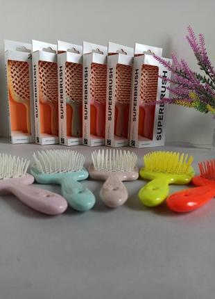 Расческа для волос janeke супербраш стандарт оригинал италия темно-бежевый