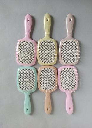 Расческа для волос janeke супербраш стандарт оригинал италия темно-бежевый