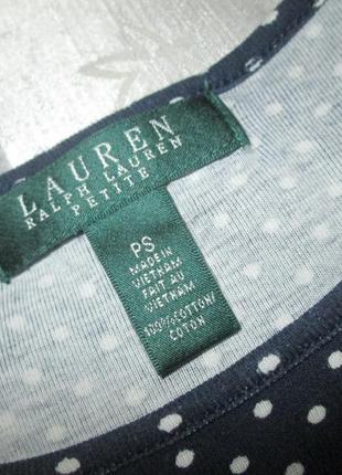 Женская кофта футболка в горошек ralph lauren4 фото