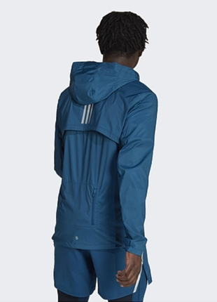 Чоловіча спортивна вітрівка adidas marathon running jacket blue hn3032