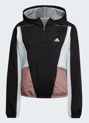 Жіноча спортивна куртка (вітрівка, топ) adidas hyperglam hooded track top hz97094 фото