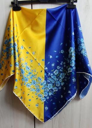 Патріотичні українські хустки, хустка прапор, сувенір, жовто блакитна хустка, платок