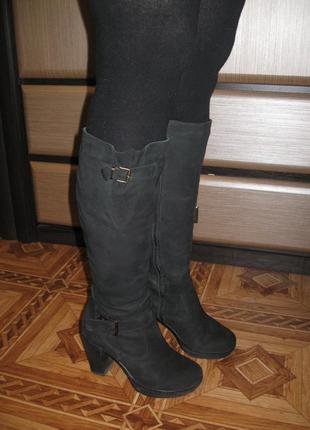 Чобітки зимові з натурального нобука