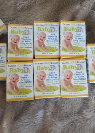 Знижка! термін до 1/25! вітамін d3 для немовлят, California Gold Nutrition