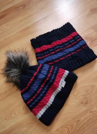 Комплект на хлопчика шапка плюс хомут