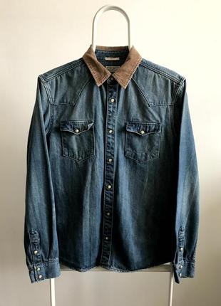 Рубашка овершорт all saints spitalfields bedford ls shirt