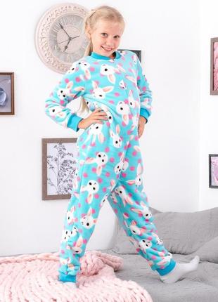 Теплая махровая пижама комбинезон, махровый цельный комбинезон на молнии4 фото
