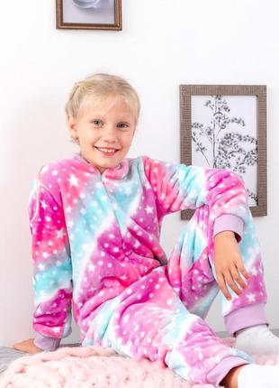 Теплая махровая пижама комбинезон, махровый цельный комбинезон на молнии6 фото