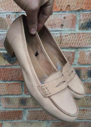 Туфли кожаные, балетки soleflex размер 38 (24 см.)