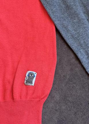 Хлопковый свитер пуловер fishbone оригинальный красный3 фото
