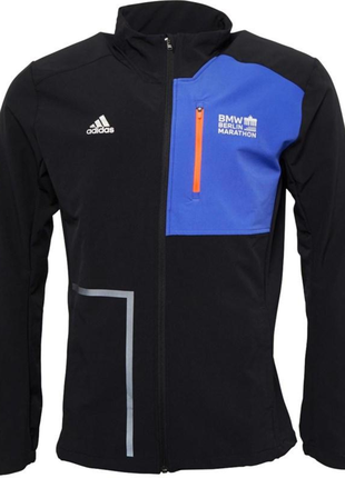 Чоловіча спортивна вітровка adidas mens berlin running jacket black hb8065